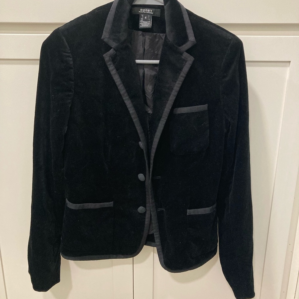 Ralph Lauren Black Velvet Blazer